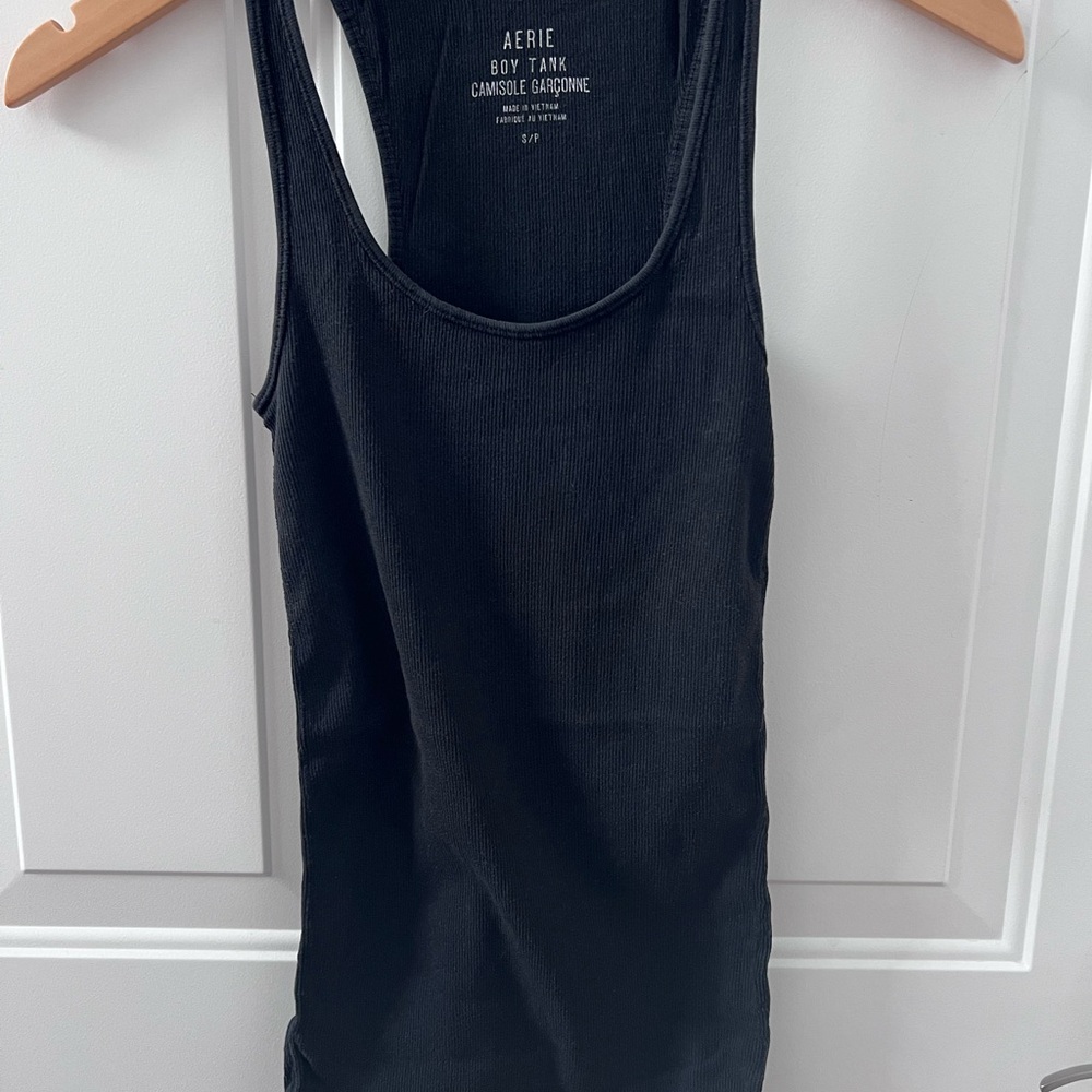 Aerie Classic Black Boy Tank